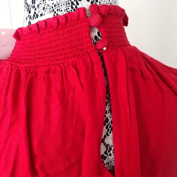 BNWT H&M Red Blouse with Collar - Picture 5 of 6